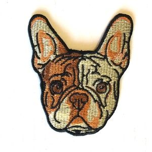Dog patch iron on french bulldog DIY animal Pug